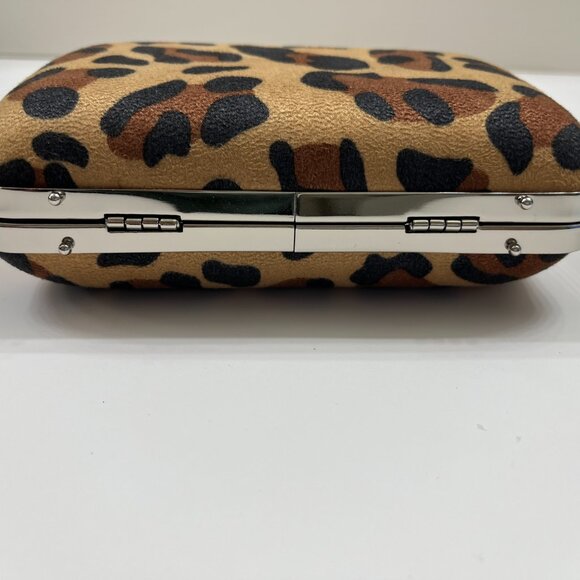 Nine West - Hard Shell -Leopard Print - Party In A Box- Mini Crossbody Bag- NWT - Picture 7 of 9